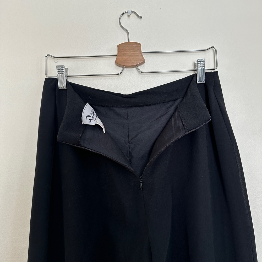 Vintage “Moonlighting”Black Straight Leg Dress Pants - Size 11/12 - Picture 5 of 9